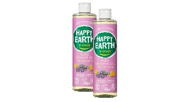 Happy Earth 100% Natural Shower Gel Lavender Ylang Duoverpakking