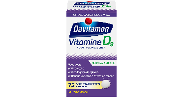 Davitamon Vitamine D 400IE Smelttabletten Citroen