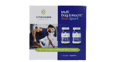 Vitakruid Multi Dag & Nacht Man Sport 100% Vegan 2 x 30