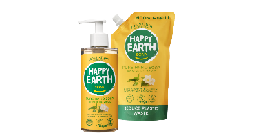Happy Earth Jasmine Ho Wood Handzeep + Refill Combi Pack