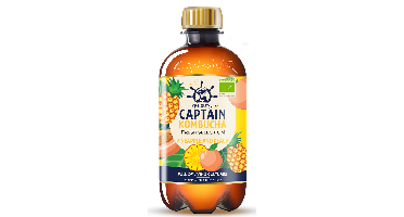 The GUTsy Captain Kombucha Pineapple and Peach