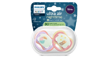 Avent Ultra Air Fopspeen Nacht Toekan 18M+