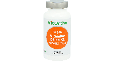VitOrtho Vitamine D3 en K2 Vegan Capsules