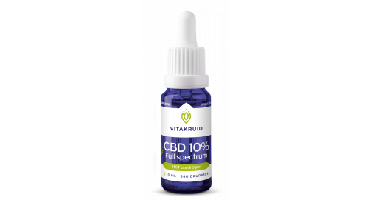 Vitakruid CBD Olie 10% full spectrum met MCT als drager