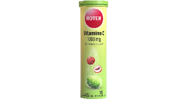 Roter Vitamine C 1000mg Weerstand Lime Lychee Bruistabletten