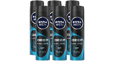 Nivea Men Deep Black Carbon Beat Anti-Transpirant Spray Voordeel