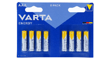 Varta Energy AAA 8ST Batterijen