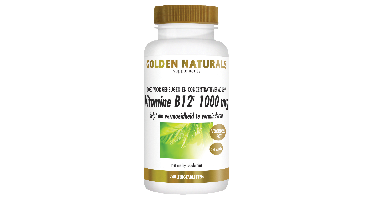 Golden Naturals Vitamine B12 1000mcg Zuigtabletten