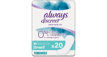 Always Discreet Small 0% Parfum & Kleurstoffen