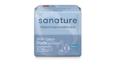 Sanature 100% Katoen Maandverband Normaal