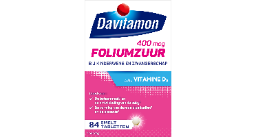 Davitamon Foliumzuur met Vitamine D3 Smelttabletten