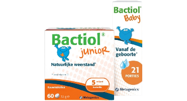 Metagenics Bactiol Baby Druppels & Bactiol Junior Kauwtabletten Combi
