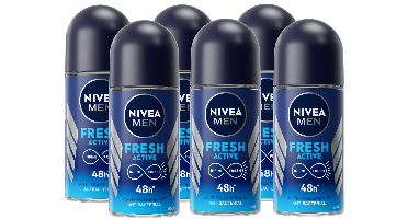 Nivea Men Fresh Active Roll-on Voordeelverpakking