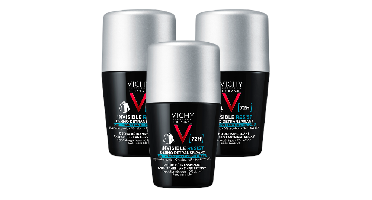 Vichy Homme 72H Invisible Resist Detranspirant 0% Alcohol Multiverpakking