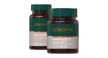 Bonusan Zink methionine Capsules + Vitamine D3 75 Softgels - Combiset