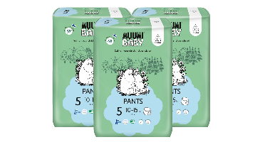 Moomin Baby Ecologische Luierbroekjes 5 Maxi+ Voordeelverpakking