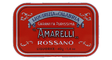 Jacob Hooy Laurierdrop Amarelli Blik Rood