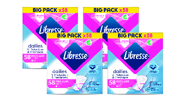 Libresse Dailies V-Protection Regular Inlegkruisjes Multiverpakking