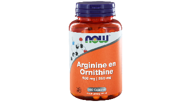 NOW Arginine & Ornithine 500/250 Capsules
