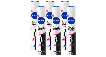 Nivea Black & White Original Anti-transpirant Voordeelverpakking