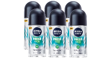 Nivea Men Fresh Kick Anti-Transpirant Roll-On Voordeelverpakking