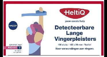 Heltiq Detecteerbare Lange Vingerpleisters Textiel 180x20mm
