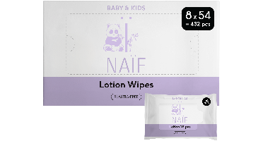 Naif Baby & Kids Lotion Billendoekjes Voordeelverpakking