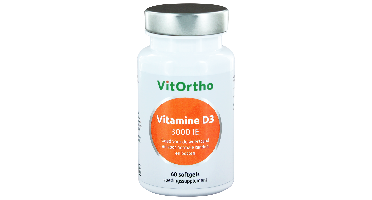 VitOrtho Vitamine D3 3000 IE Softgels 60st