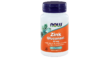 NOW Zink Gluconaat 50mg Tabletten 100st