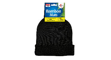 Lucovitaal Bamboe Muts Zwart