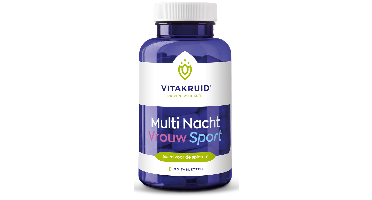 Vitakruid Multi Nacht Vrouw Sport 100% Vegan Tabletten