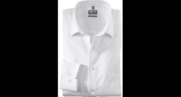 OLYMP Luxor Comfort Fit Overhemd wit, Effen