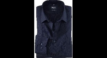 OLYMP Luxor Modern Fit Overhemd kobalt, Effen