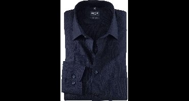 OLYMP Luxor Modern Fit Overhemd kobalt, Effen