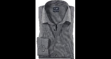 OLYMP Luxor Modern Fit Overhemd middengrijs, Effen