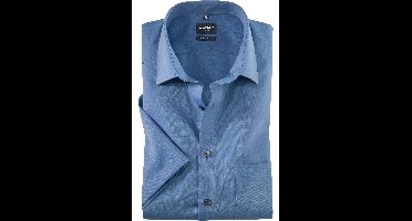 OLYMP Luxor Modern Fit Overhemd Korte mouw blauw