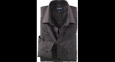 OLYMP Luxor Modern Fit Overhemd antraciet, Effen