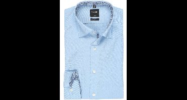 OLYMP Luxor Modern Fit Overhemd blauw, Effen