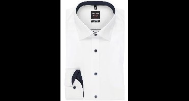 OLYMP Level Five Body Fit Overhemd wit, Effen