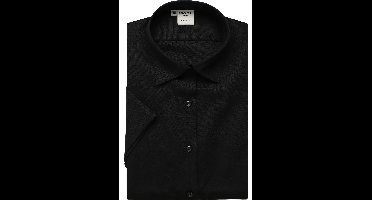 OLYMP Luxor Modern Fit Dames Overhemd zwart, Effen