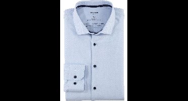 OLYMP No. Six Performance Climate Control Super Slim Overhemd blauw, Effen