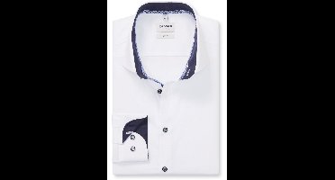 OLYMP Level Five Body Fit Overhemd wit, Effen