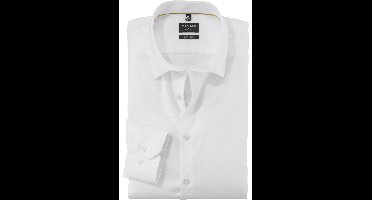 OLYMP No. Six Super Slim Overhemd wit, Effen