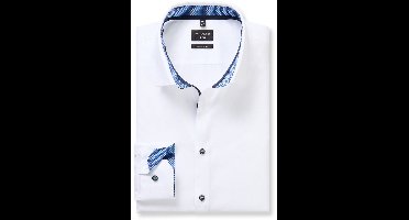 OLYMP No. Six Super Slim Overhemd wit, Effen