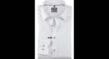 OLYMP Luxor Comfort Fit Overhemd wit, Effen