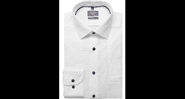OLYMP Luxor Comfort Fit Overhemd wit, Faux-uni