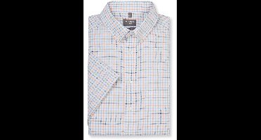 OLYMP Luxor Comfort Fit Overhemd Korte mouw blauw