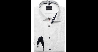 OLYMP Luxor Modern Fit Overhemd wit, Faux-uni