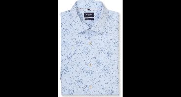 OLYMP Luxor Modern Fit Overhemd Korte mouw blauw