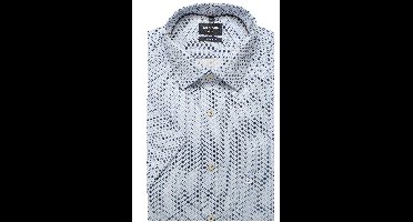 OLYMP Luxor Modern Fit Overhemd Korte mouw blauw